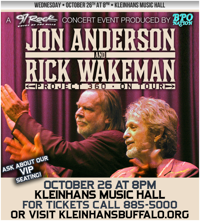 Jon Anderson and Rick Wakeman concert poster